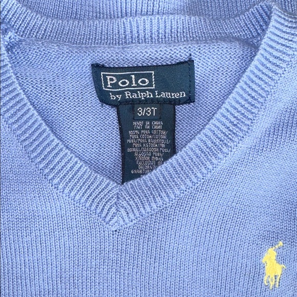 Polo by Ralph Lauren Light Blue Kids Sweater - Picture 6 of 6
